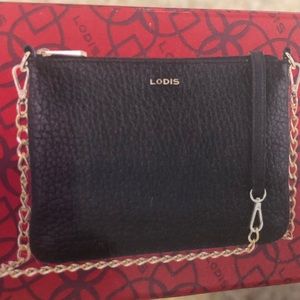 NEW IN BOX genuine leather Lodi’s crossbody bag